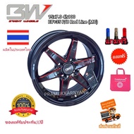 ล้อแม็กขอบ15 WELD แดง 15x7 4รู100 ET35 (ราคา4วง)ของแท้ประกัน10ปี พร้อมใบรับประกัน งานผลิตในไทย ทนมากสีสวยเบายี่ห้อ BW-54 ขลิบแดง Bright Wheels แท้