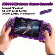 SF3000HD New Handheld Game Console, 4.5" HD Screen, Supports TV Output, E-Book Reading, Music Playba