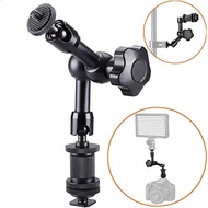 7" Magic Arm Articulating Magic Friction Arm Adjustable w/Hot Shoe Mount 1/4" Tripod Screw for DSLR