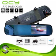 Qcy A70 Dual Dashcam Vehicle Black Box 4.3 HD Car DVR Lens