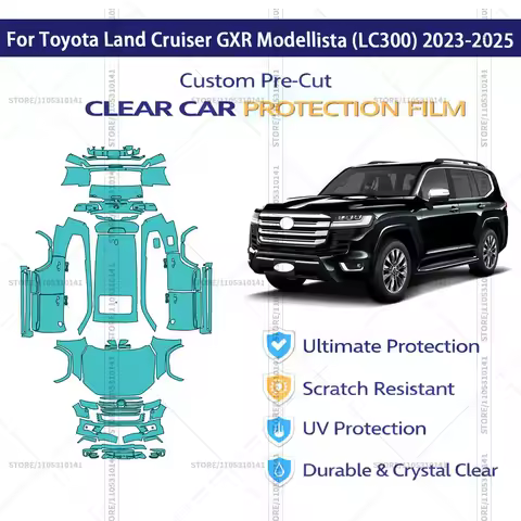 For Toyota Land Cruiser GXR Modellista (LC300) 2023-2025 Pre-Cut Paint Protection Film PPF Transpare