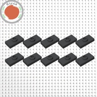 Combo of 10 black 1x2 flat centering bricks