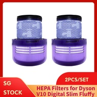 2PCS Compatible Washable HEPA Filter for Dyson Digital Slim Fluffy Vacuum Cleaner Spare Parts