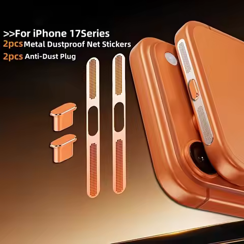 4Pcs Metal Dustproof Net Sticker Dust plug For iPhone 17 Pro Max 17 Pro 17 Earpiece Speaker Hole Ant