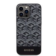 เคสมือถือ GUESS G Cube PU Leather Metal Logo Mag for iPh0ne 15 Pro / 15 Pro Max