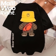 COD (Delivery within 24 hours)MIEMIE. unisex T-shirt HY KOREA 1920 Wool Bear, cute loose form, loose
