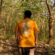 Turmeric YELLOW KEMPIJ / DAYAK T-SHIRTS / DAYAK CLOTHES / DAYAK ORNAMENT / DAYAK MOTIF