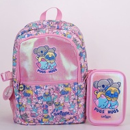✵♀☍ Australian smiggle primary school student large-capacity lightening schoolbag for children cartoon princess backpack pencil case pencil case