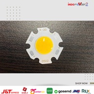 High Power LED 5 Watt Chips On Board Warm White 10-20mm HPL 5W COB