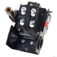 【MAO】-Air Compressor Pressure Switch Pressure W/Valve Control Regulators Gauge 90-120PSI 4 Port Safe