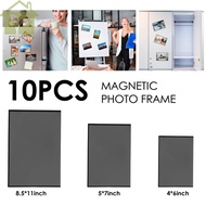 10Pcs Magnetic Picture Frames Magnetic Photo Pocket Reusable Magnetic Sign Holder Clear PVC Magnetic