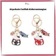 GANTUNGAN FDG Keychain Maneki Neko Lucky Cat Lucky Keychain/ Lucky Cat Keychain WED166