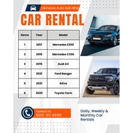 KL/ Selangor * Car Rental | Kereta Sewa