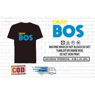 Cool Distro T-Shirt Okay Boss Writing T-Shirt/