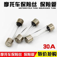 Electric Vehicle Motorcycle Fuse 30A 125 Pedal Curved Beam 48V 60V Battery Car Fuse 6 * 30 Accessori