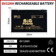 6V 12Ah BATTERY Rechargeable Sealed Lead Acid Battery