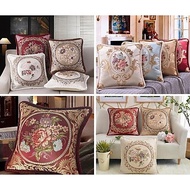 Western European square pillowcase 48cmx48cm velvet brocade fabric, sofa backrest pillow, luxury dec