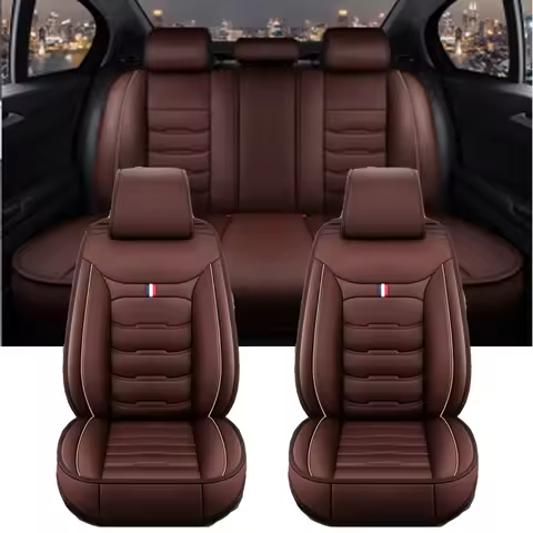 Full Coverage Durable Leather Car Seat Cover Universal For HONDA Civic City CRV CRZ Accord Elysion F