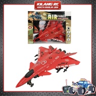 RC Jet J-20 Kapal Terbang Air Force Kawalan Jauh dengan Lampu (Ready Stock) / RC Jet Army Airplane Toy