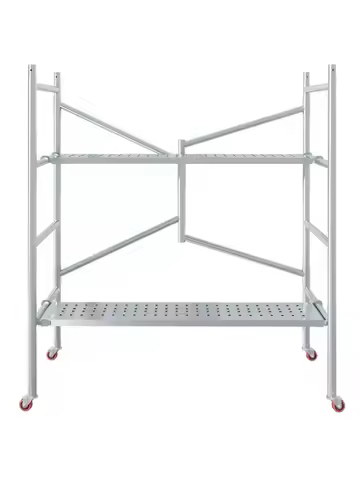 Small Movable Shelf Scraping Putty Stirrup Movable Folding Scaffold Aluminum Scaffolding Ladders Con