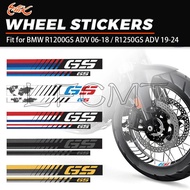 Front Rear Motorcycle Wheel Sticker Rim Decal Fit for R1200GS R 1200 GS ADV 2006-2018 R1250GS R 1250