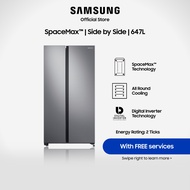 Samsung RS62R5004M9/SS, Side-by-side Refrigerator, 647L, 2 Ticks