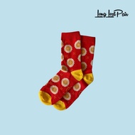 PINEAPPLE TART SOCKS SINGAPORE CREW SOCKS HAPPY SOCKS