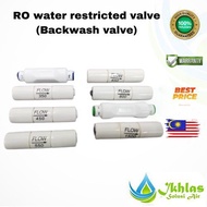 RO accessories RO water restricted valve/backwash valve/waste water valve