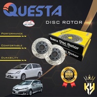 QUESTA FRONT SPORT BRAKE DISC ROTOR TOYOTA WISH 1.8 2.0, TOYOTA WISH ZGE20, 22 (QT-DR-TY010)