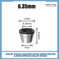 MESIN Collet Chuck Adapter For 6.35Mm Spring Collet Chuck Router Machine