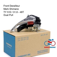 Fd Shimano Front Derailleur Dual Pull Tourney Ty510 Bike