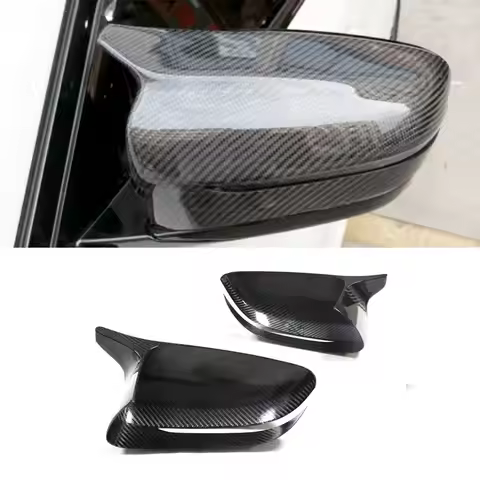 VACOMUL Carbon Fiber Mirror Cover for BMW 5 8 Series F90 M5 F91 F92 M8 2018 UP Add On Rearview Side 