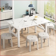Folding table, low table, no installation, dining table, foldable rectangular dining table, househol