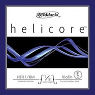 D'Addario Helicore Violin 10Blk E 1/8 Med (H3111/8M-B10)