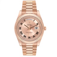 Rolex Rolex Day-Date II (Reference 218235). A rose gold automatic wristwatch with date and day. 2011