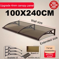 MIROON Awning Canopy Roof OutdoorSunshield Rain Waterproof Blind Curtain Window Garden awning khemah