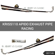 REMPIT MODENAS Kriss110 Apido Standing Racing Exhaust Pipe Racing Ekzos Muffler Assy