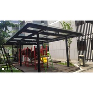 kanopi rumah atap bahan kaca