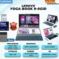 [NEW] LAPTOP LENOVO YOGA BOOK 9I OLED TOUCH ULTRA 7 155U 32GB 1TB W11+OHS 2X13.3 2.8K