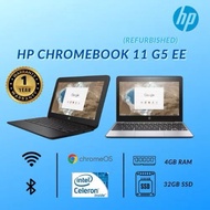 (Refurbished Laptop) HP Chrombook 11 G5 EE 11.6''【Intel Celeron N3060 】【4GB / 32GB SSD】1 YEAR WARRAN