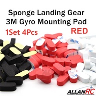 FPV Sponge Landing Gear Pad 3M Gyro Mounting Pad for FPV Drone - RED (ASL3M18R)