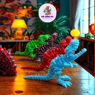 3D printed dinosaur with joints 3d assembly model, Dinosaur decoration - Children's toys - 3d printe