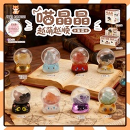 Cute pet cat good luck crystal stone blind box set figure toys home ornament decoration cat resin mo