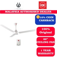 KDK K15VO | K15V0 Regulator Ceiling Fan 60" White