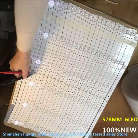 FOR L2082 LCD TV backlight bar 6 LED-Fernseher AKAI MS-L2082-V2 per tv Nordmende ND32N2100J 578MM 32