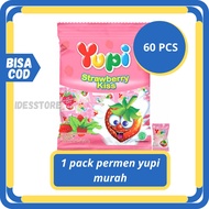 Yupi Permen Gummy Strawberry Kiss Permen Anak Permen Manis Tidak Batuk