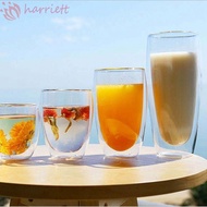 HARRIETT Glass Mug Creative Transparent Tumbler Heat Resistant Handmade Tea Whiskey Espresso Coffee Cup