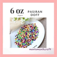 BEADS (25 grams) 6 OZ DOFF SAND BEADS 4MM MONTEMANIK CRAFT