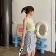 urban apparels | ours skirt กระโปรงลาย stripe ผ้าลินินญี่ปุ่น