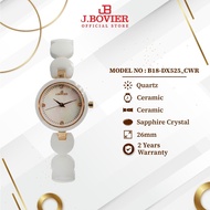 J.Bovier Ceramic Band Quartz Women Watch B18-DX525_CWR